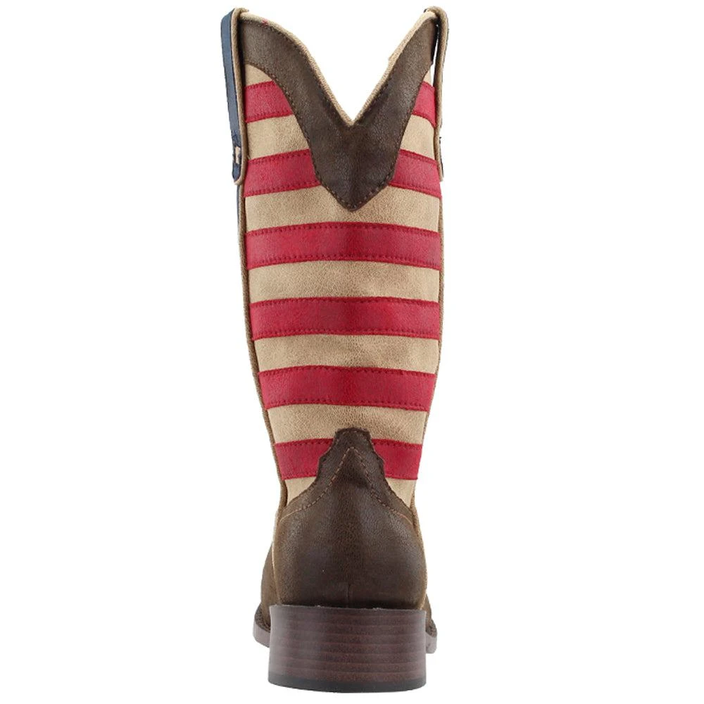 Roper American Patriotic Square Toe Cowboy Boots 3