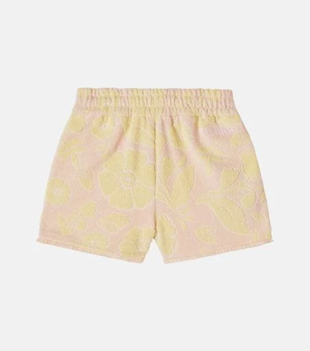 Chloé Floral cotton-blend terry shorts 2
