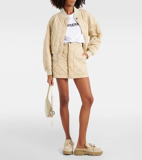 Burberry EKD shearling-lined suede mules 2