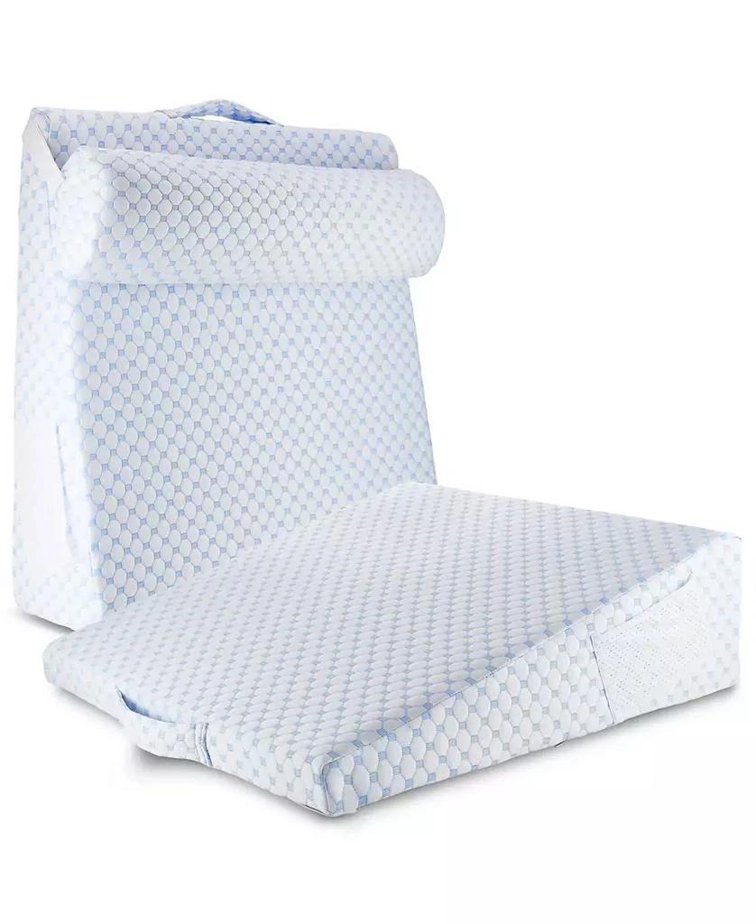 Nestl 7.5" Cooling Foam Wedge Pillow with Bolster Pillow 1