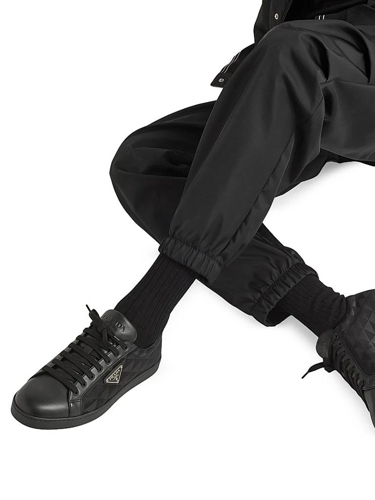 Prada Leather and Re-Nylon Sneakers 2