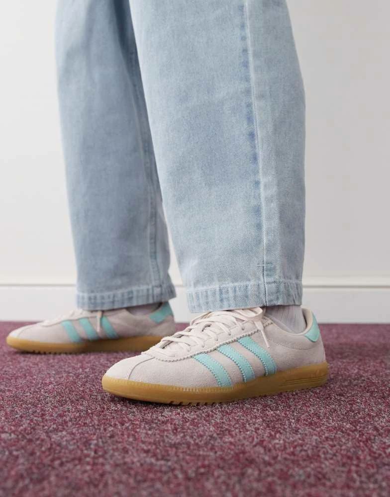 Adidas adidas Originals Bermuda trainers in pink and light blue 1