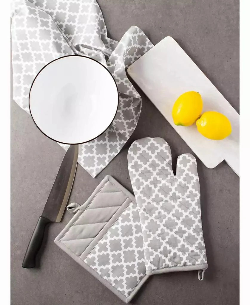 Design Imports Lattice Oven Mitt Potholder Set 10