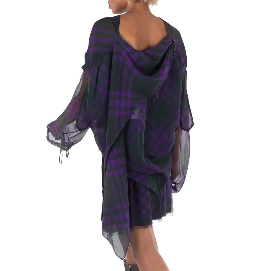 Burberry Check Pattern Silk Blouse 3