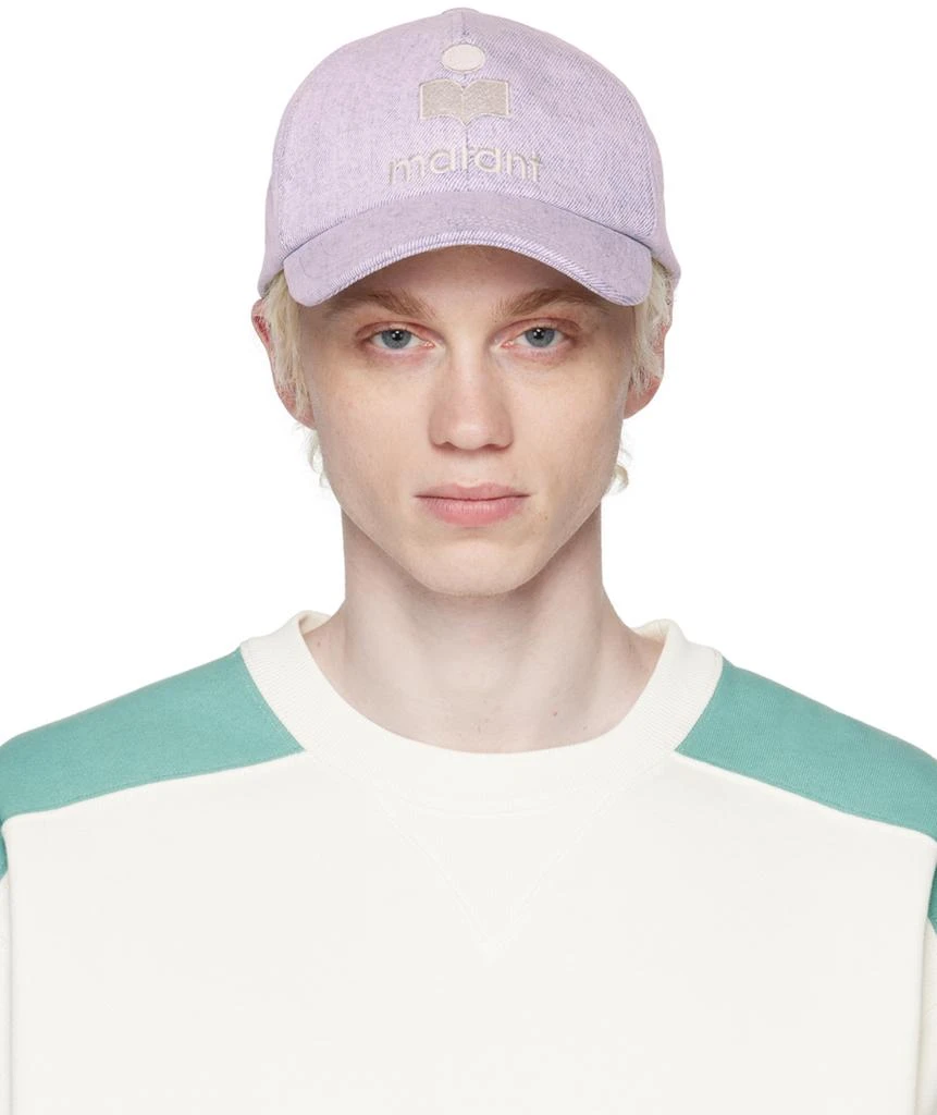 Isabel Marant Purple Tyron Denim Cap 1