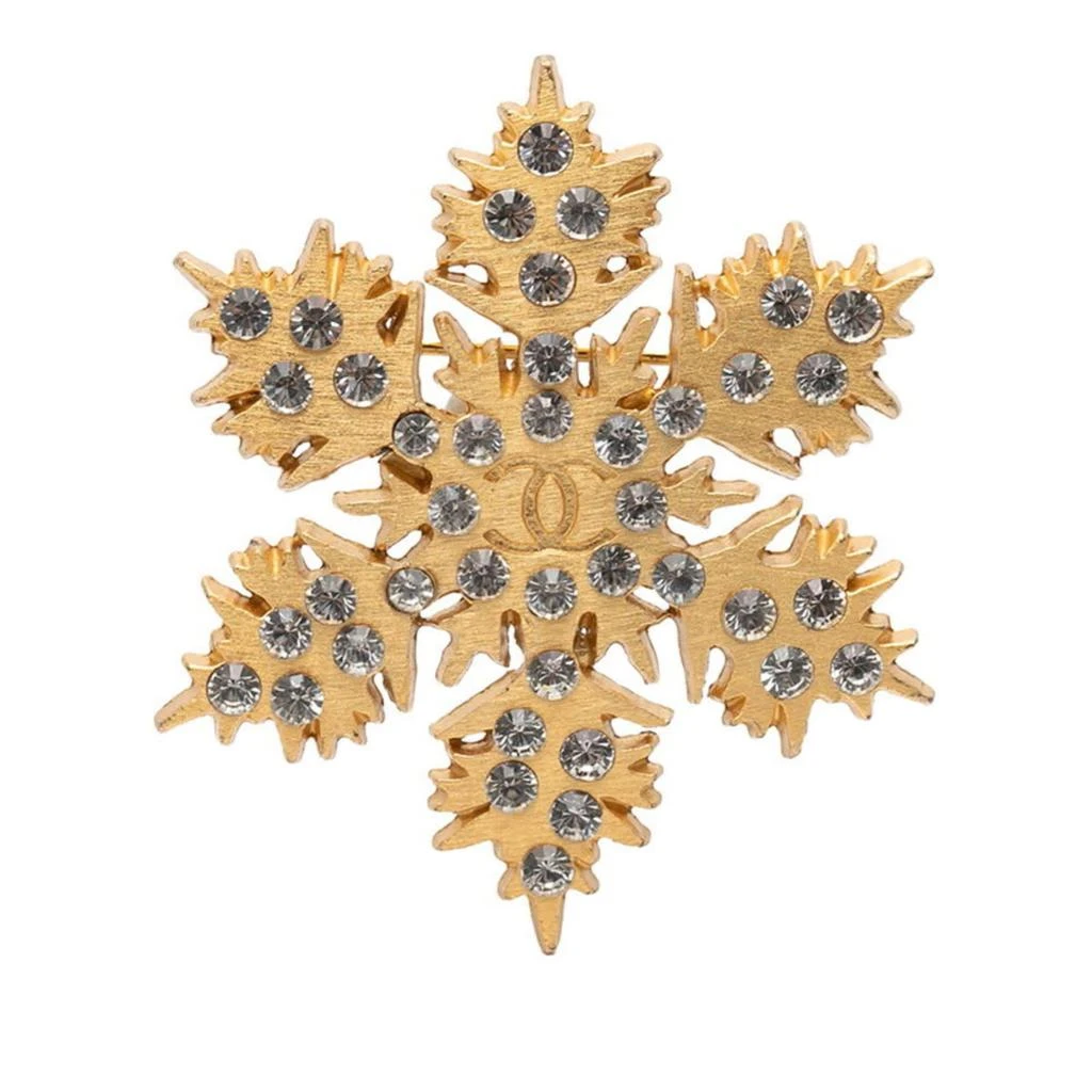 Chanel Plating Rhinestone Brooch (Pre-Owned)