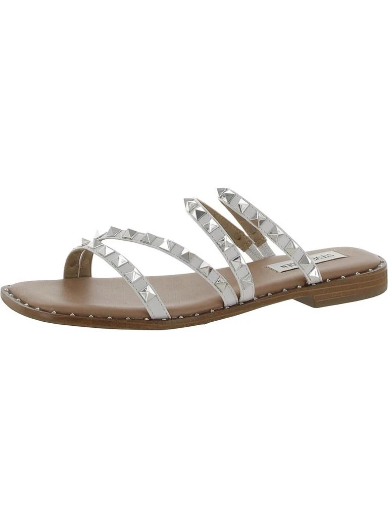 Steve Madden Skyler Womens Square Toe Slip On Flat Sandals 13