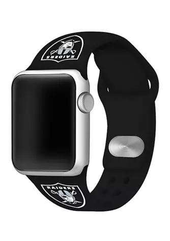 GameTime Bands NFL Oakland Raiders 38 Millimeter Silicone Apple Watch Band