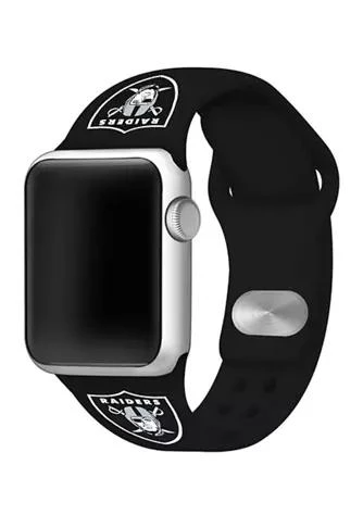 GameTime Bands NFL Oakland Raiders 38 Millimeter Silicone Apple Watch Band 1