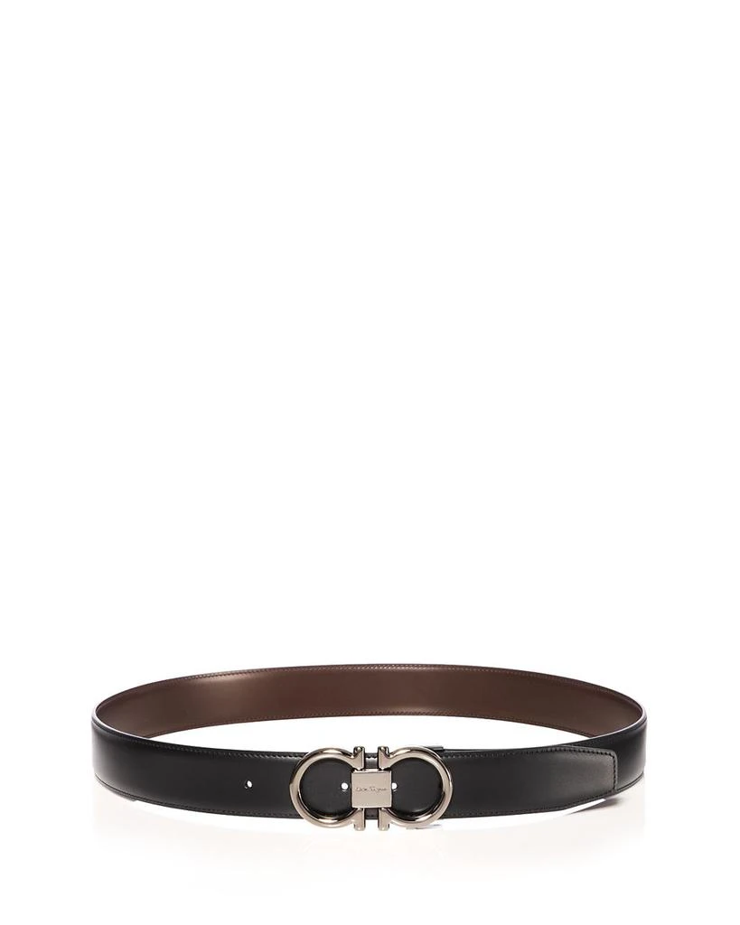 Salvatore Ferragamo Salvatore Men's Double Gancini Paloma Reversible Leather Belt 4