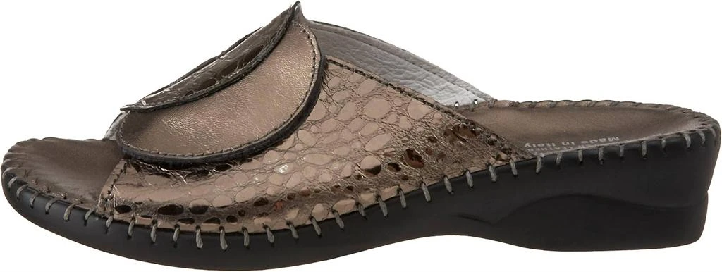 LaPlume Women's Paola Sandals In Pewter Metallic 3