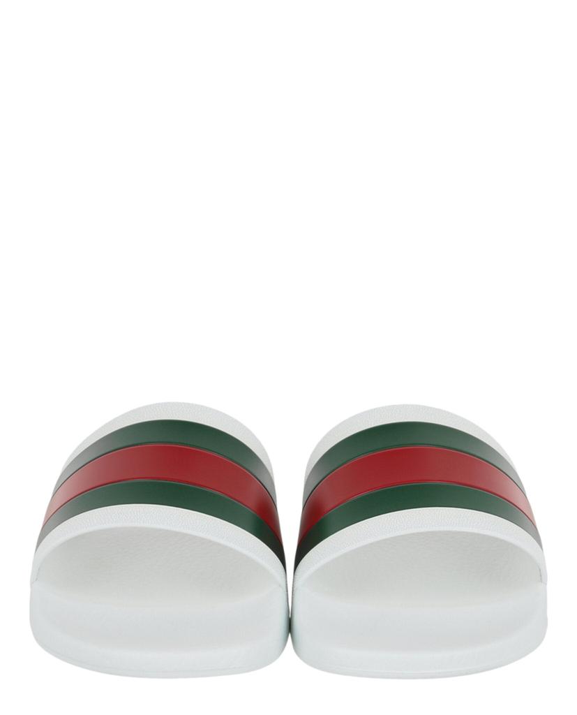 サンダル Gucci Sandalo Pool Slide Gucci Women's Pursuit Pearl Stud Pool Slide Sandals