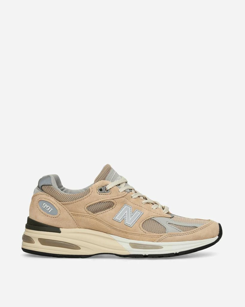 New Balance Made in UK 991v2 Sneakers Cuban Sand / Harbor Mist / Silver 1
