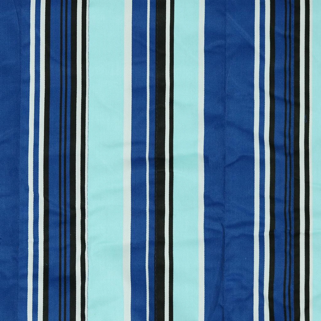 Sunnydaze Outdoor 2-Person Double Polyester Quilted Hammock with Wood Spreader Bar and Matte Blue Steel Multi-Use Stand - Catalina Beach 6
