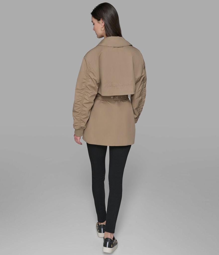 Karl Lagerfeld Paris SHORT BELTED TRENCH