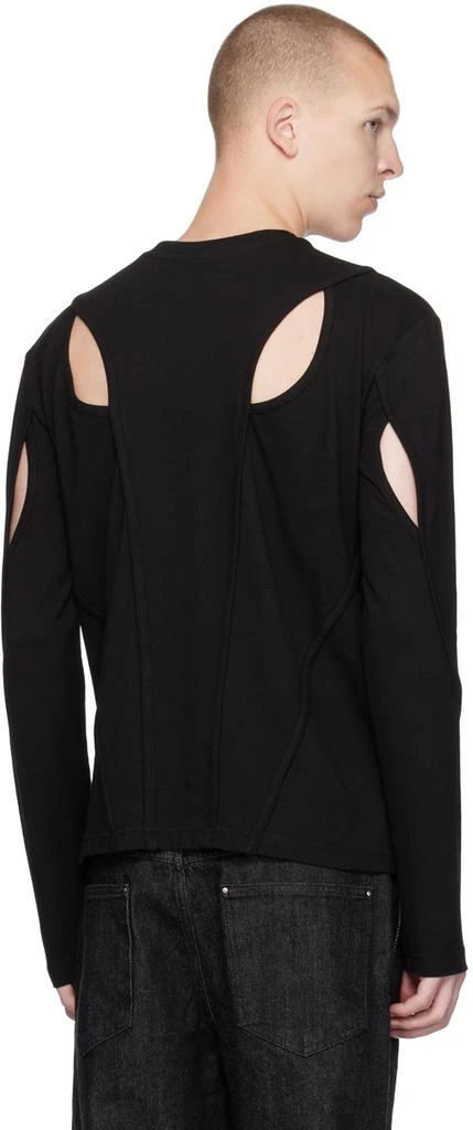 HELIOT EMIL Black Hyaline Long Sleeve T-Shirt 3