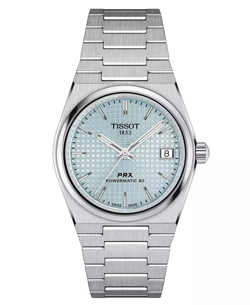 Tissot Women
s Swiss Automatic PRX Powermatic 80 Stainless Steel Bracelet Watch 35mm
