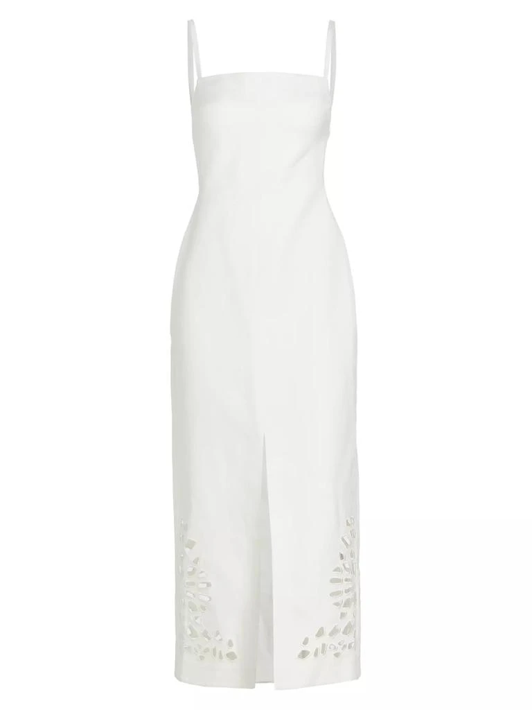 Acler Delacourt Laser Cut Slip Midi-Dress 1