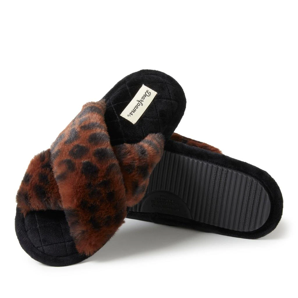 Dear Foams Womens Jessica Furry Crossband Slide 7