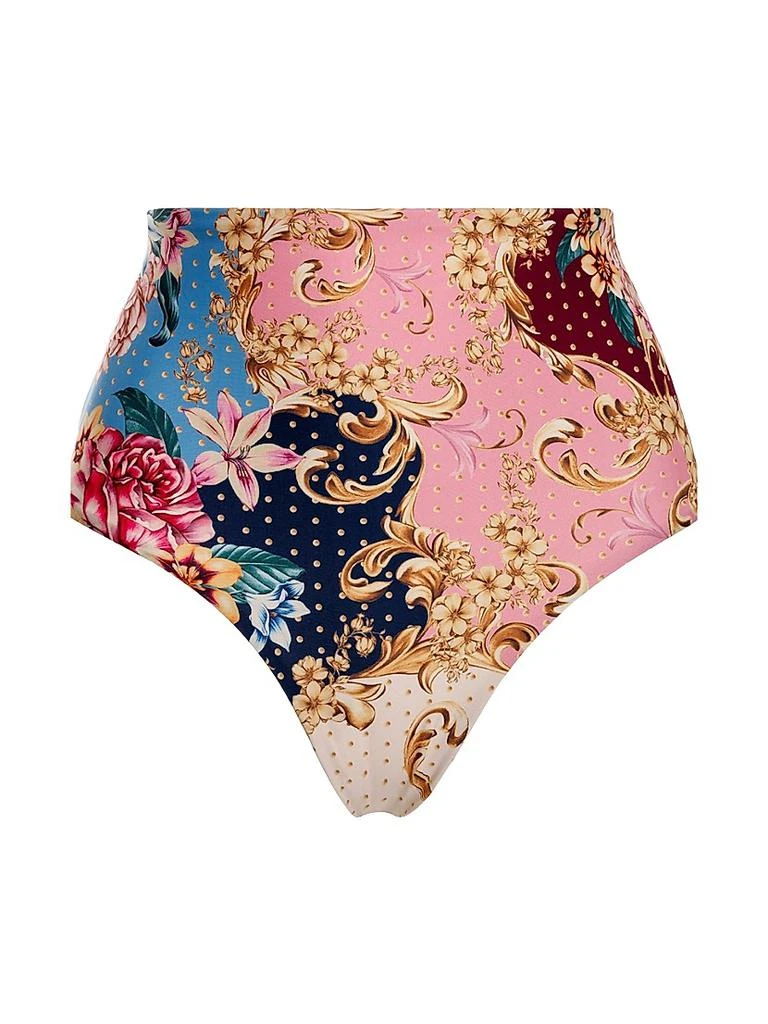 Agua Bendita Riveria Radiance Alicia Blush Floral Bikini Bottom 1