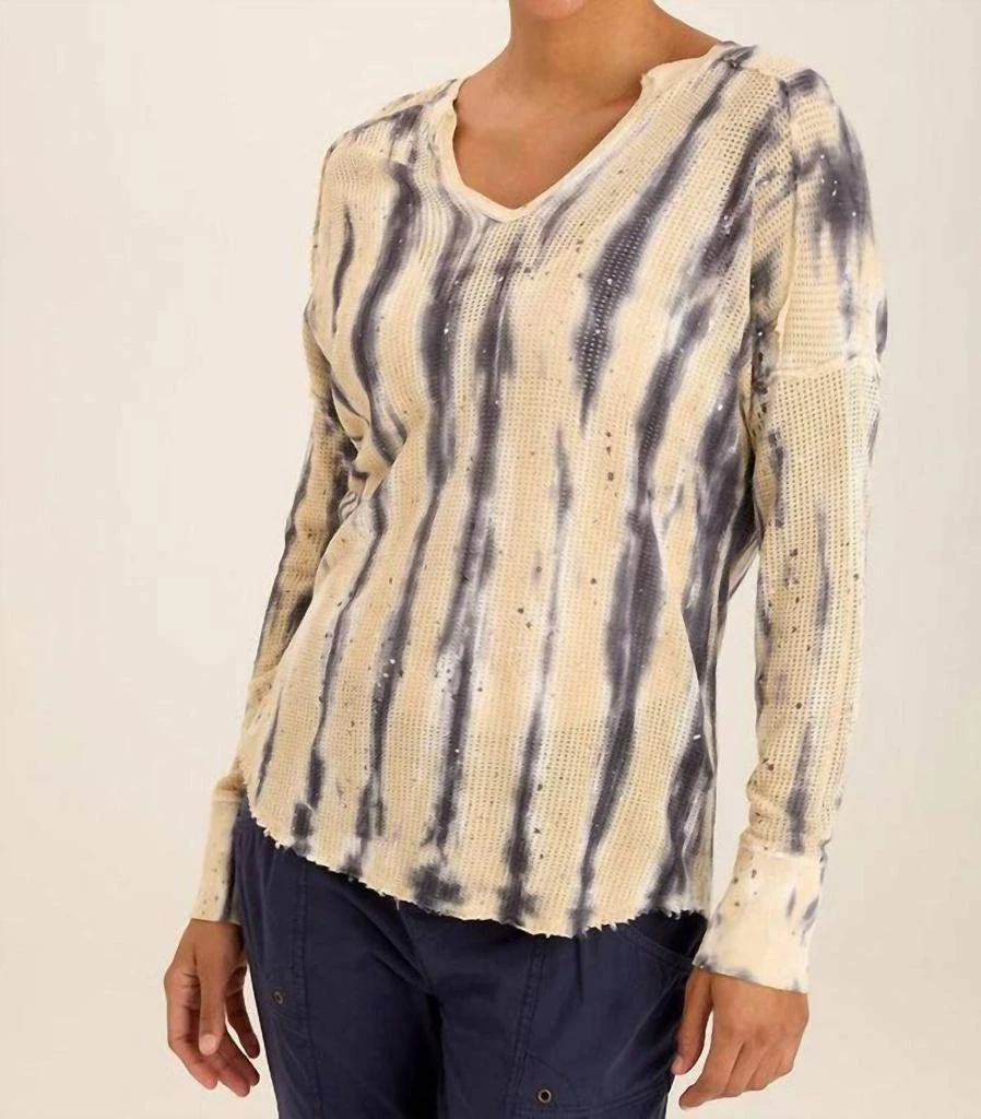 XCVI Xcvi - Bullock Mesh V-neck Pullover 1