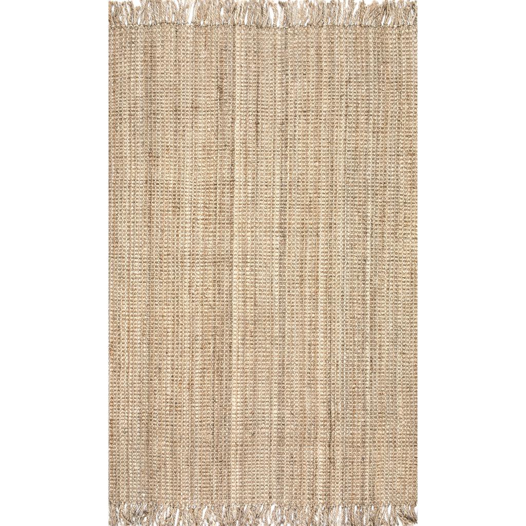 nuLOOM Hand Woven Chunky Loop Jute Area Rug