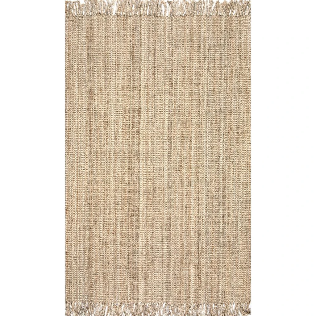 nuLOOM Hand Woven Chunky Loop Jute Area Rug 2