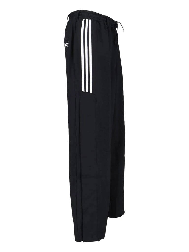 Y-3 Track Pants In Recycled Black Fabric, Elasticated Mid-Rise 3