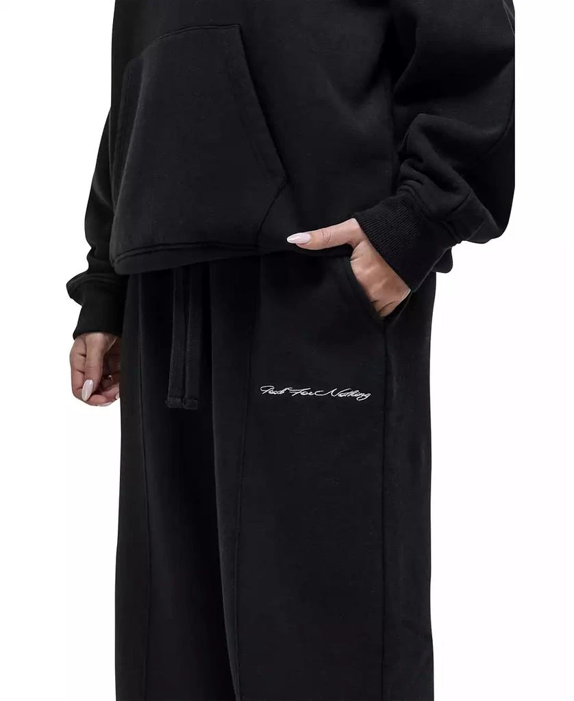 Good For Nothing Women
s Scribble Black Relaxed Joggers 3