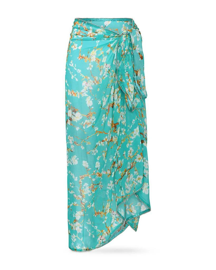 L'Agence Maribel Cherry Sheer Pareo Swim Cover-Up 6