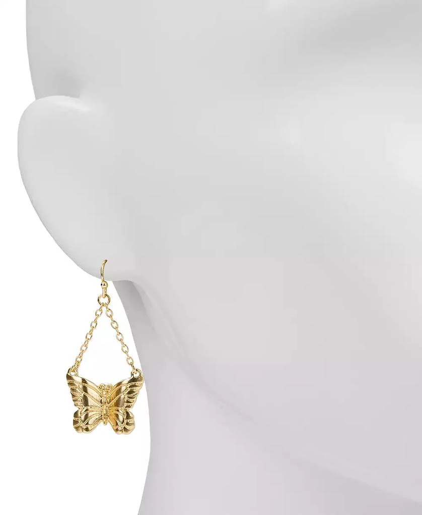 Patricia Nash Gold-Tone Butterfly Chain Drop Earrings 3