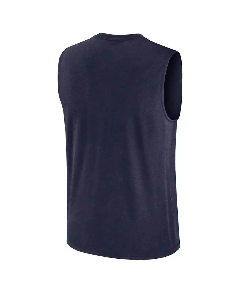 NIKE Men's Navy Penn State Nittany Lions Primetime Legend Lock Up Performance Muscle Tank Top 2