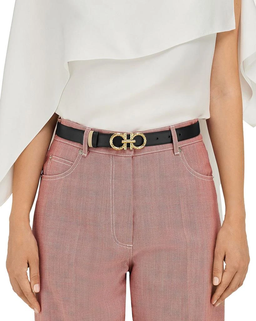 Salvatore Ferragamo Women's Adjustable & Reversible Gancini Belt 2
