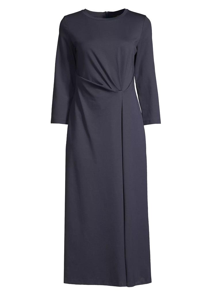 Weekend Max Mara Gessy Gathered Long-Sleeve Midi-Dress