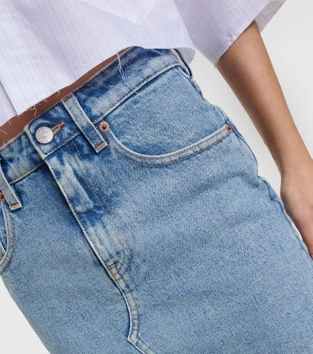 MM6 Denim midi skirt 4