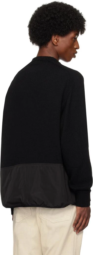 UNDERCOVER Black Paneled Knit Sweater 3