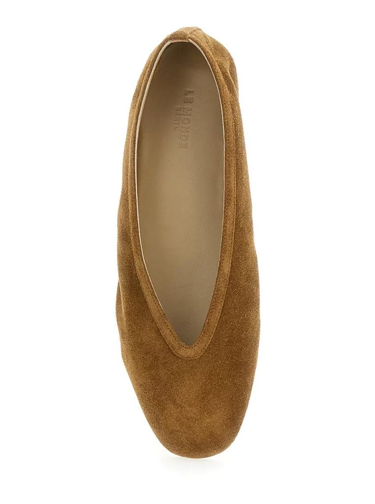Le Monde beryl 'Luna' Brown Ballerinas In Suede Woman 4