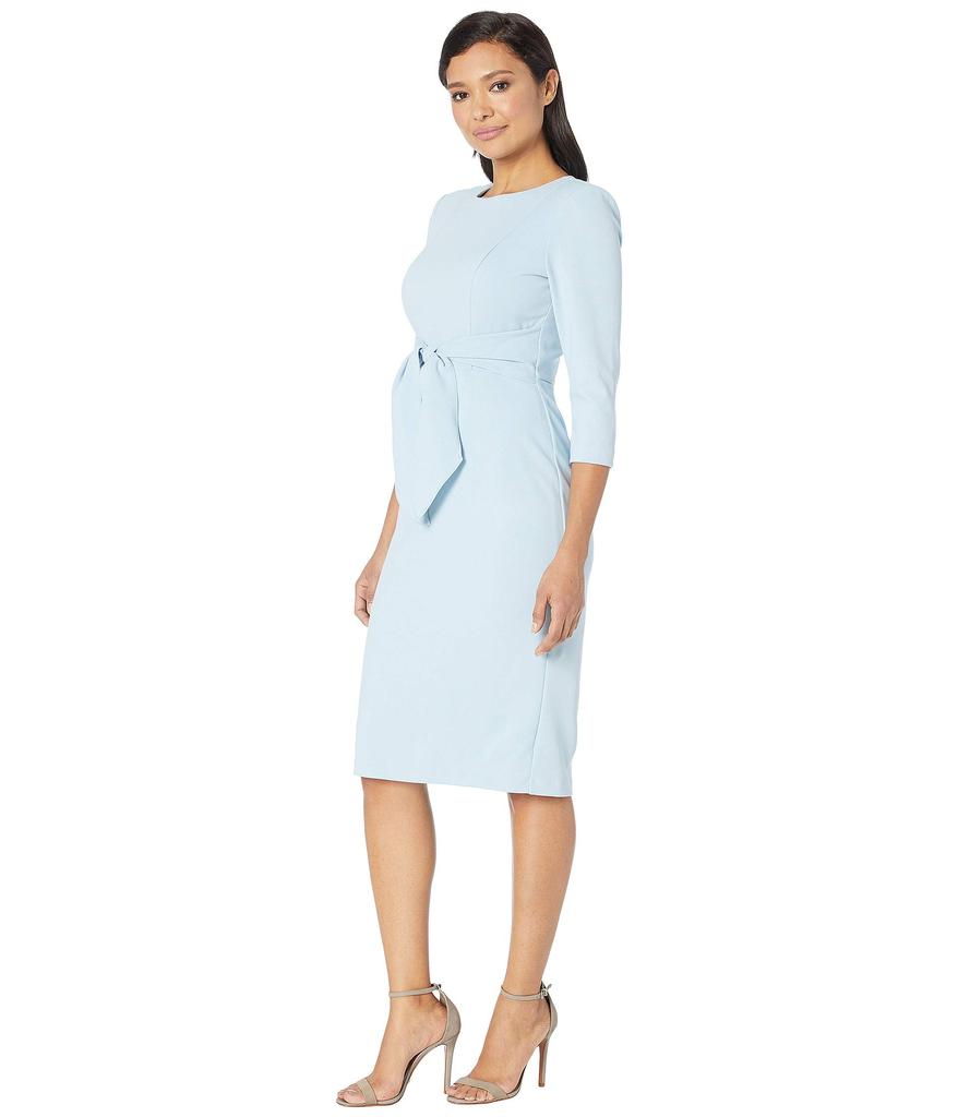 Adrianna Papell Knit Crepe Tie Waist Sheath Dress