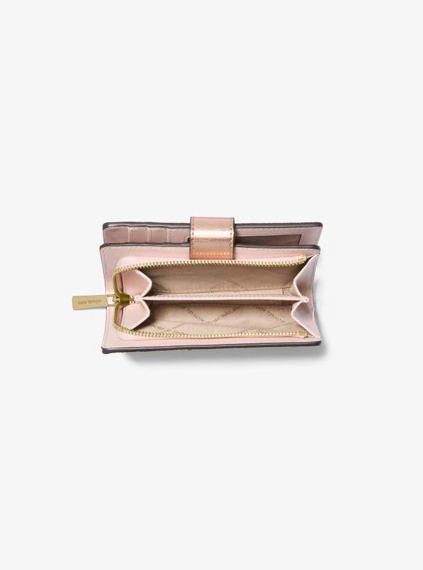 Michael Kors Jet Set Medium Metallic Logo Wallet 3