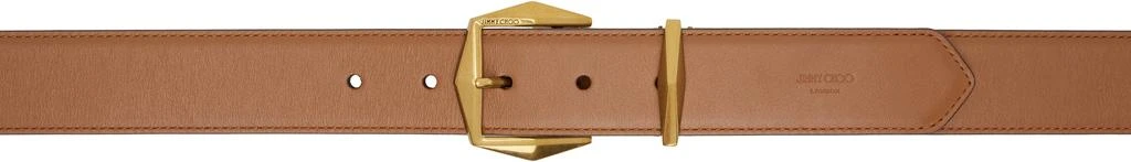 Jimmy Choo Tan Diamond Buckle Belt 1