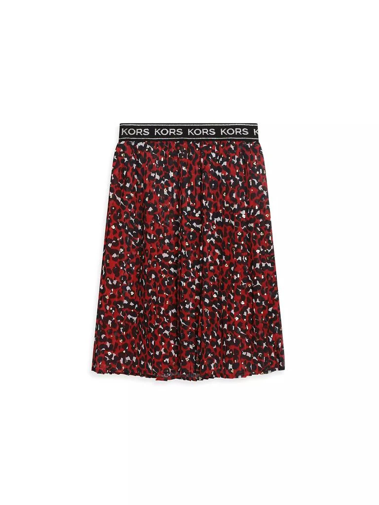 Michael Kors Little Girl's & Girl's Printed Pleated Skirt 1