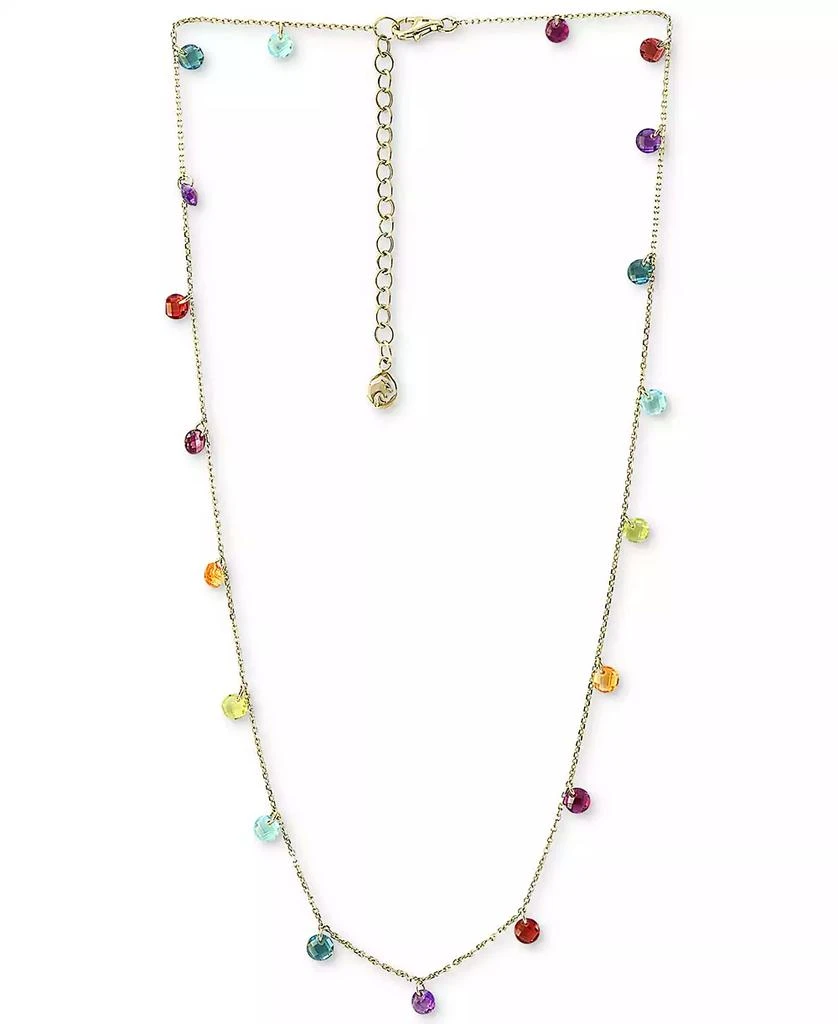 Effy EFFY® Multi-Gemstone (6 ct. t.w.) Statement Necklace, 16" + 2" extender, in 14k Gold 1
