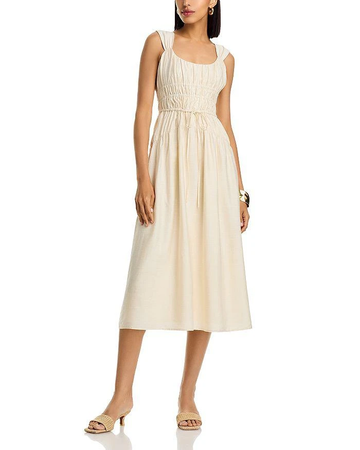 rib knit midi dress long sleeve Ralph Lauren Women's Cotton Long-Sleeve Dress