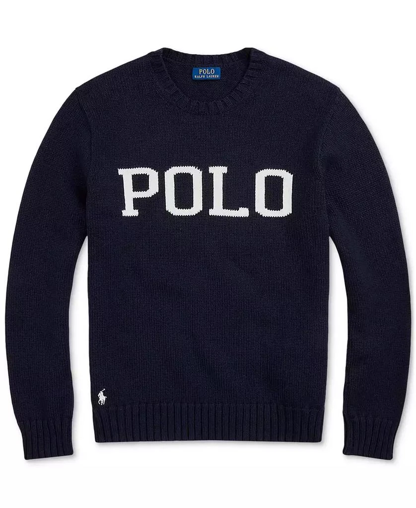 Ralph Lauren Men's Logo-Intarsia Cotton Sweater 5