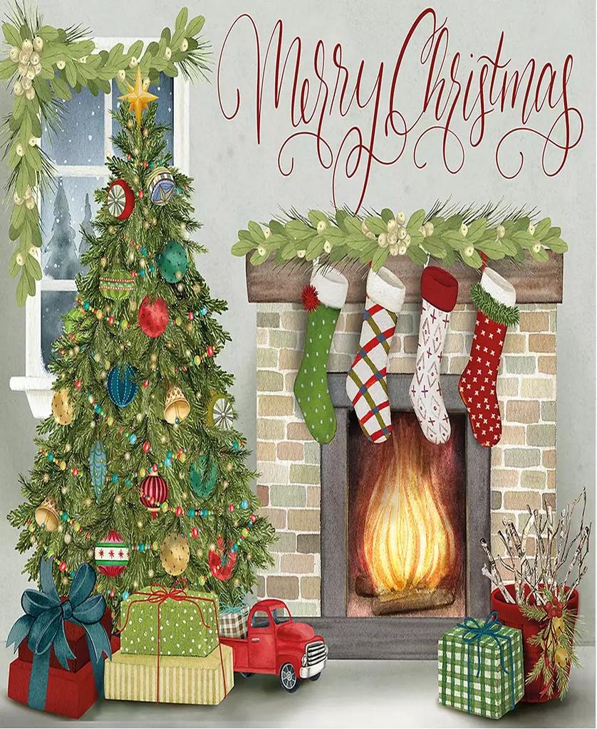 Lang Vintage-Like Christmas Pop Up Cards, Box of 8