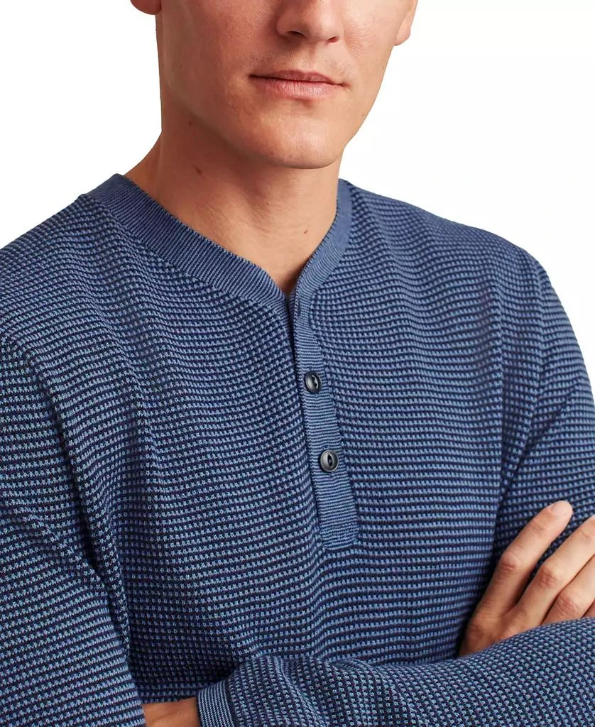 Bonobos Men's Long Sleeve Geometric Pattern Henley 3
