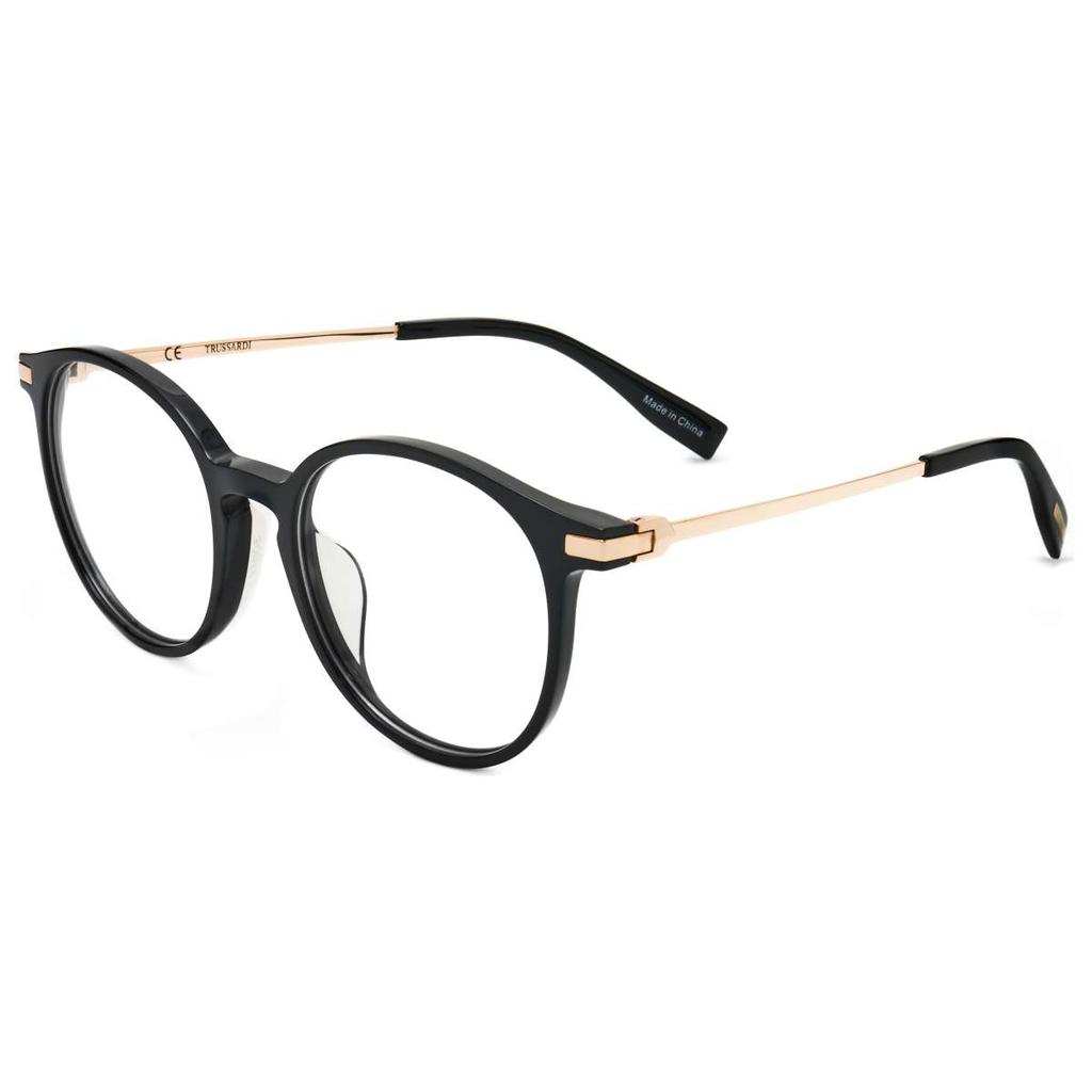 TRUSSARDI Trussardi Unisex Black Round Opticals