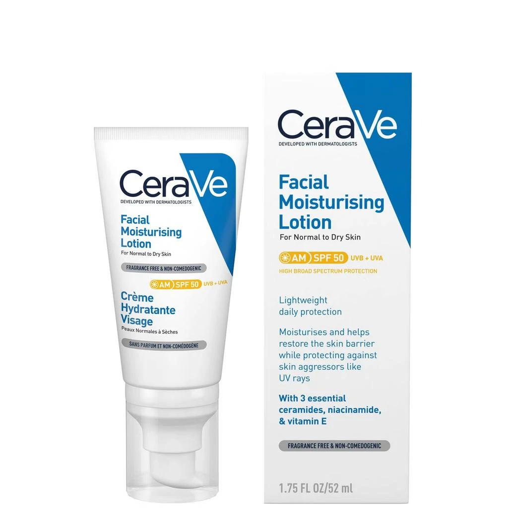 CeraVe CeraVe - AM Facial Moisturising Lotion SPF50 for Normal to Dry Skin 1
