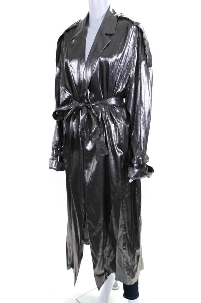 LAPOINTE Lapointe Silver Trench Coat 3