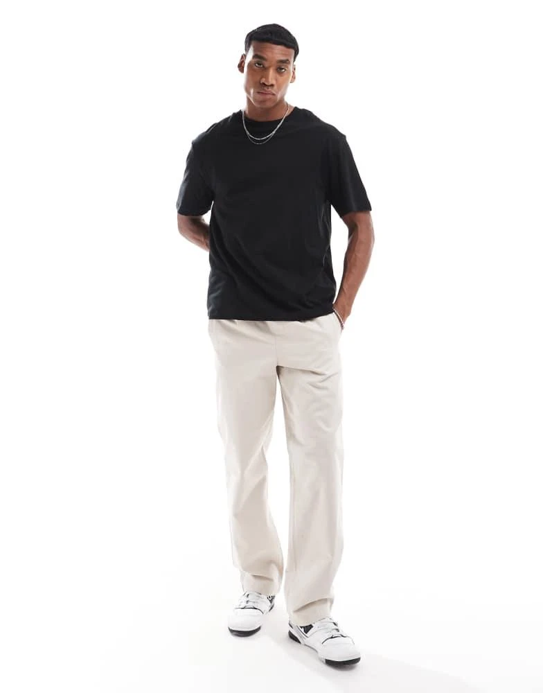 French Connection Mens French Connection oversized t-shirt in black 2